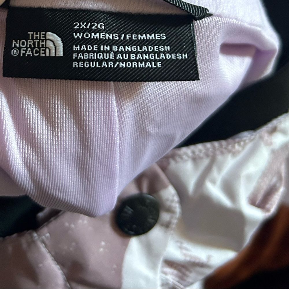 The North Face Women’s Freedom Bib Winter Ski Waterproof Lavender fog Size 2X - Picture 8 of 8